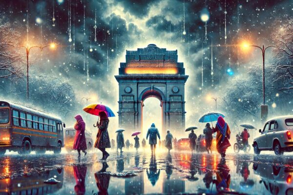 Delhi during the heavy December rainfall